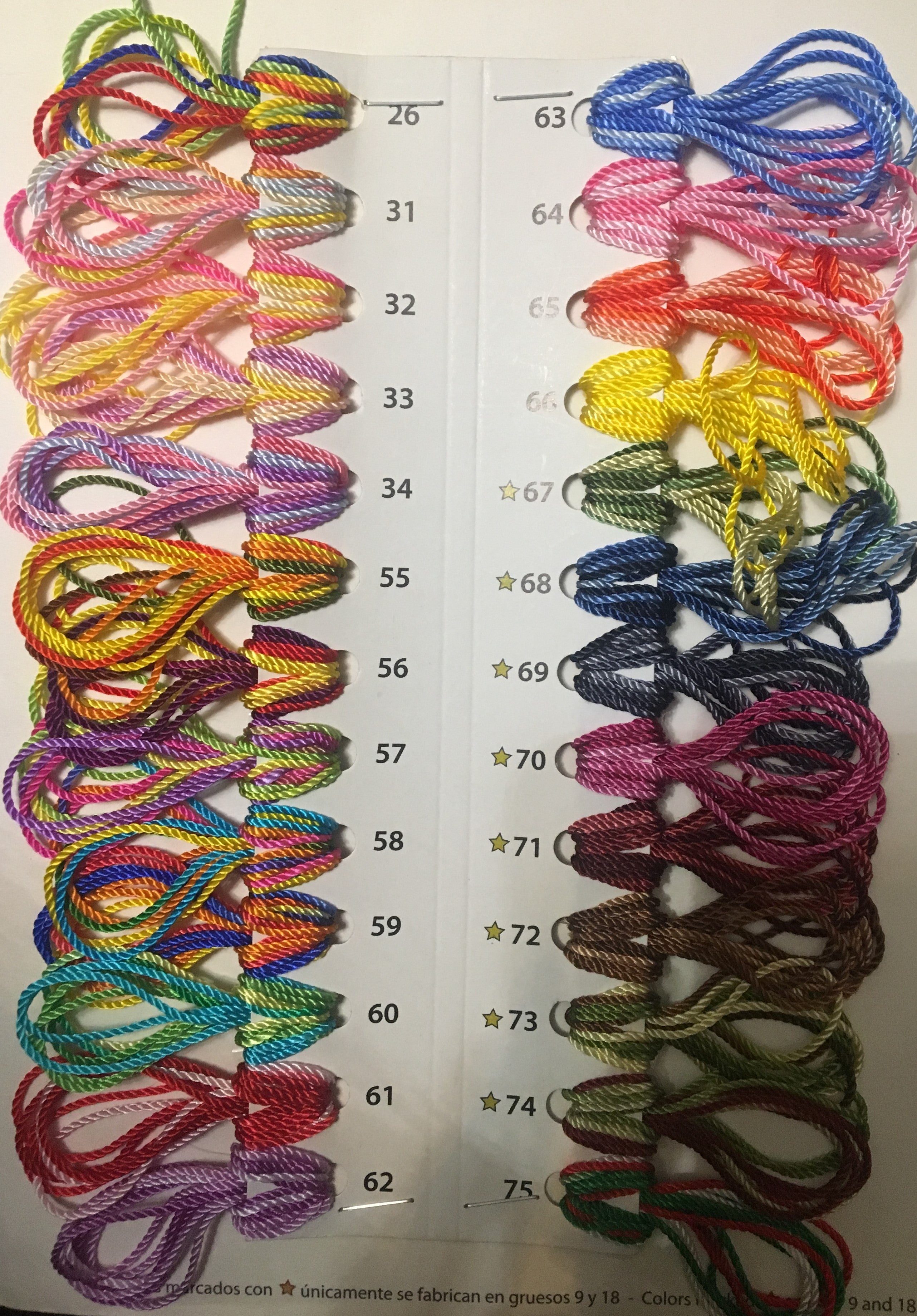 Espiga Nylon Thread (Rainbow) (#18)